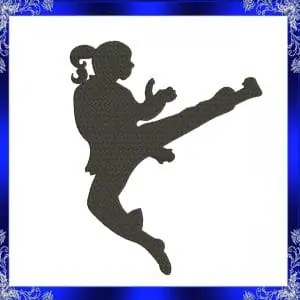 kung fu girl machine embroidery design Karate Judo Girl Embroidery Design embroidery karate girl embroidery Taekwondo Girl Embroidery #324