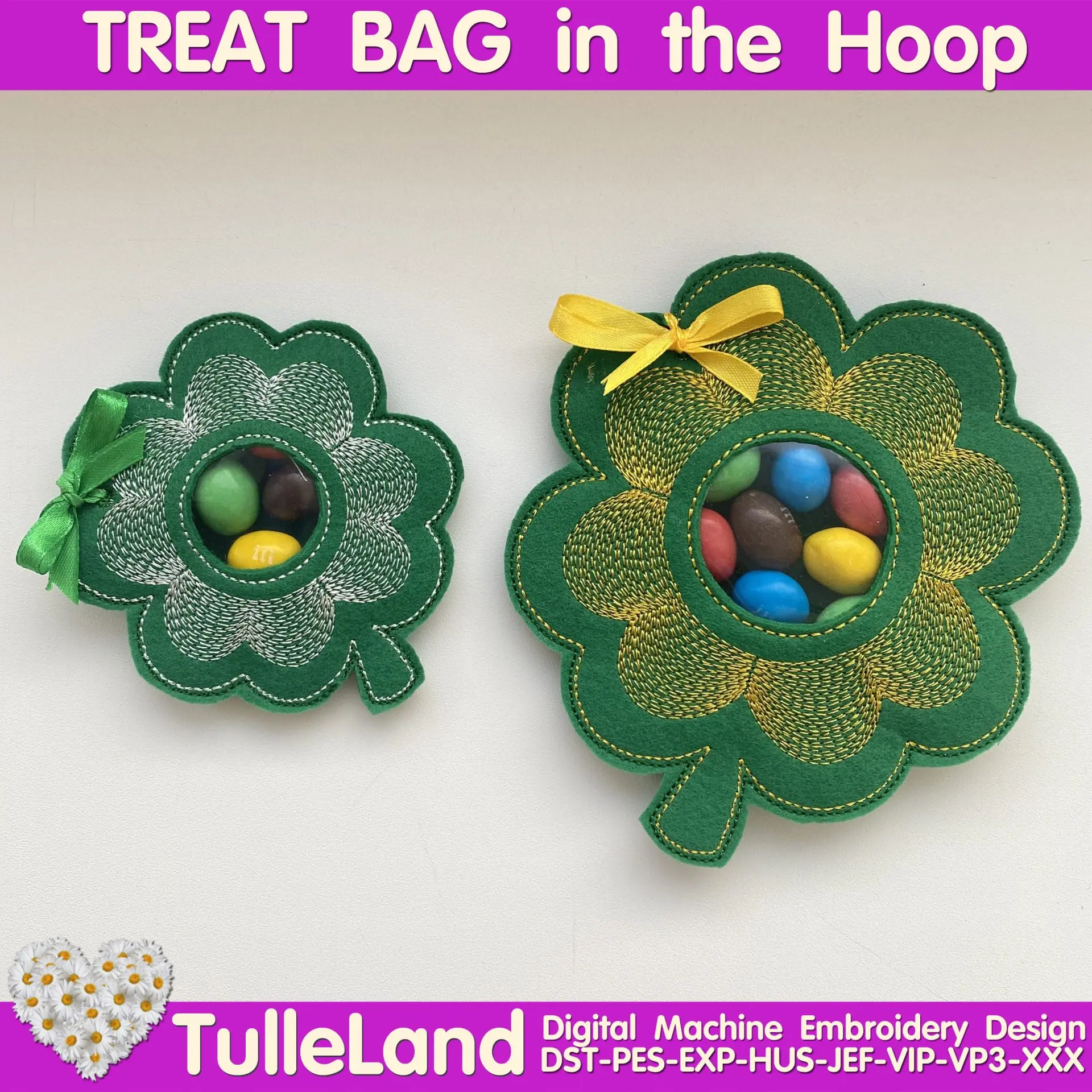 Clover St. Patrick Day Peekaboo Treat Bag machine embroidery 2 DIGITAL_DESIGN_TOY_TREAT_BAG_Clover