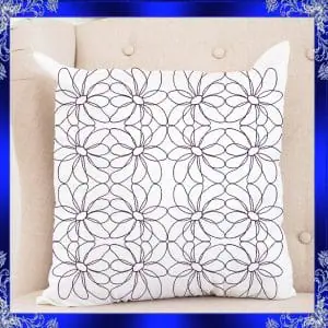 Quilting flower Embroidery Design Quilting Swirly Machine Embroidery Design quilting flower quilting block stipple embroidery stippling #350