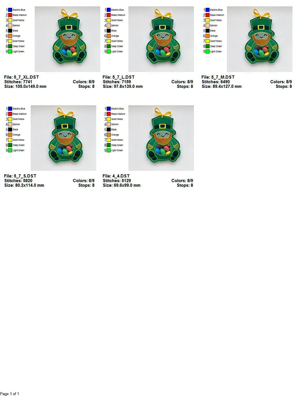 Leprechaun St. Patrick Day Peekaboo Treat Bag machine embroidery 2 DIGITAL_DESIGN_TOY_TREAT_BAG_leprechaun