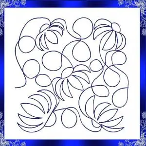 Chamomile quilt block machine Embroidery Design Flower