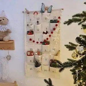Fabric advent calendar Holiday decoration Christmas countdown