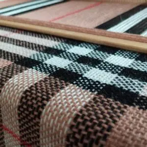 Plaid stole, in style Burberry