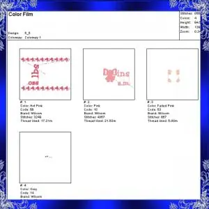 Birth Announcement template machine Embroidery Design