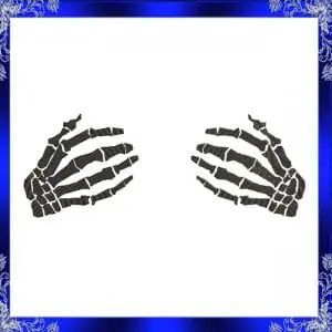 Skeleton hand Embroidery Design hands Skeleton Embroidery Design