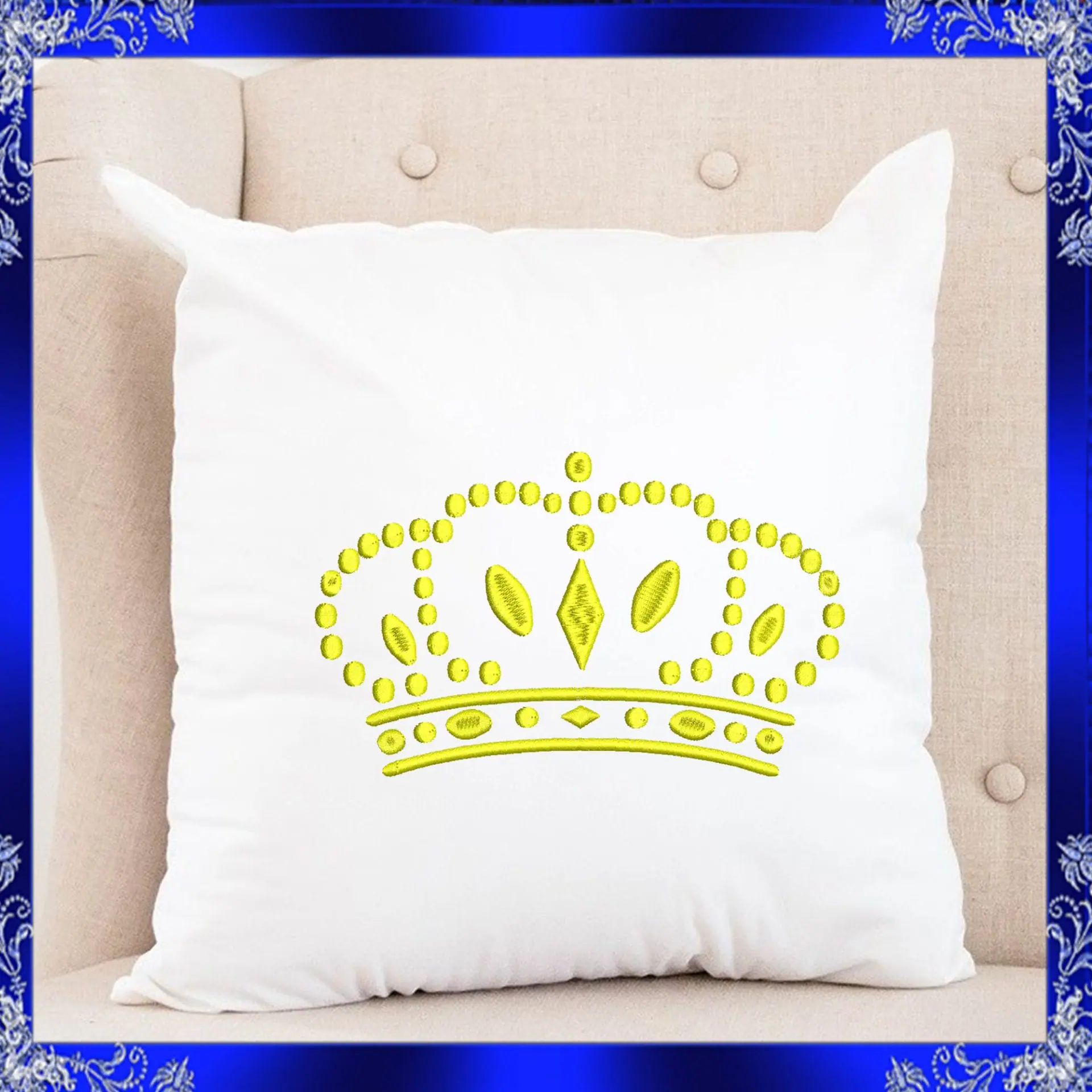 Crown machine Embroidery design Little king crown embroidery 3 Crown machine Embroidery design Little king crown embroidery - Image 3