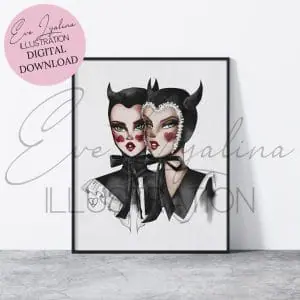 DIGITAL DOWNLOAD Sympathy For The Devil (Printable Illustration)
