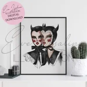 DIGITAL DOWNLOAD Sympathy For The Devil (Printable Illustration)