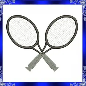 Tennis Racket Embroidery design Instant Download