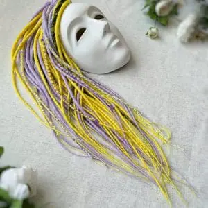 Synthetic dreadlocks "Lavender-Lemon", se dreads