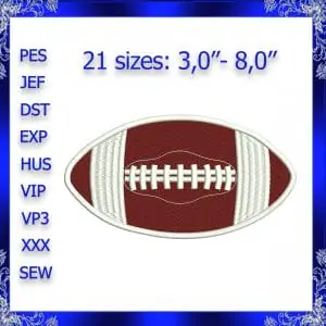 Football embroidery design small Football ball