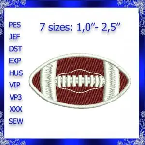 Mini Football embroidery design small Football ball