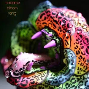 Green and Purple Neon Leopard Brooch