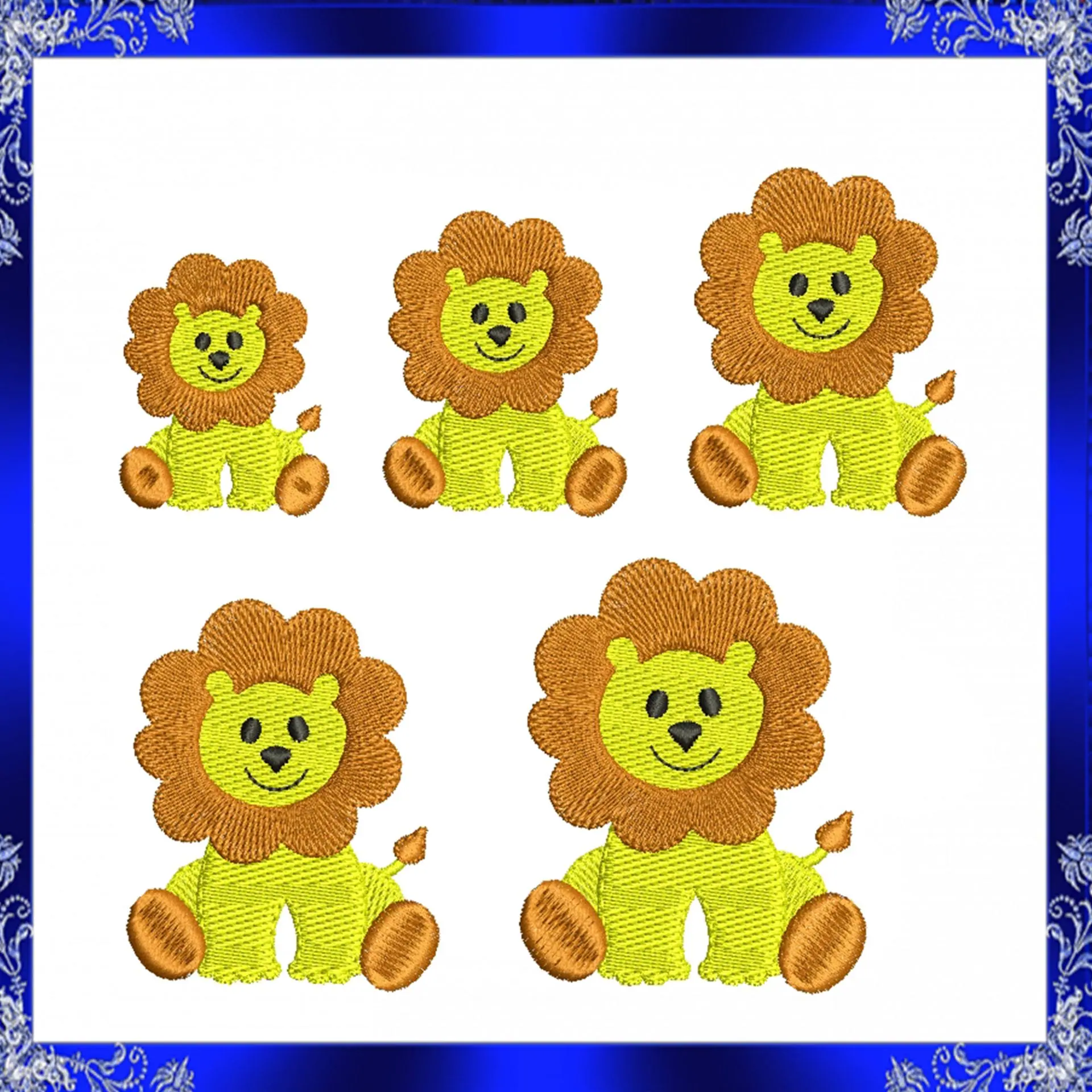Mini lion machine Embroidery Design Tiny lion 2 Mini lion machine Embroidery Design Tiny lion - Image 2