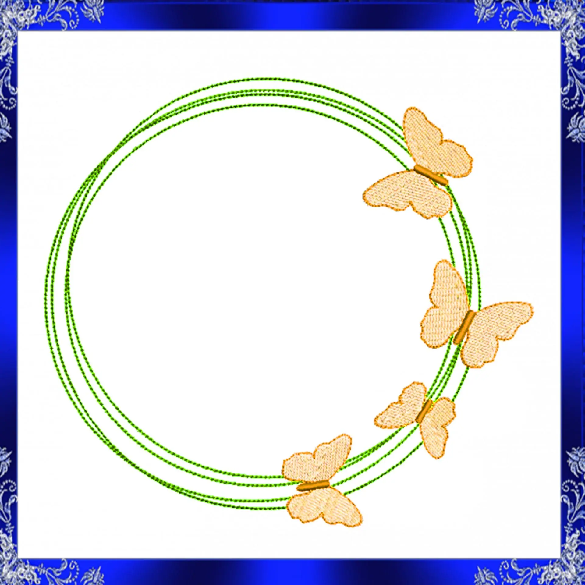 Butterfly Frame machine Embroidery Design butterfly 4 Butterfly Frame machine Embroidery Design butterfly - Image 4