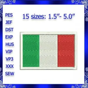 Italy flag Machines Embroidery Design Instant Download