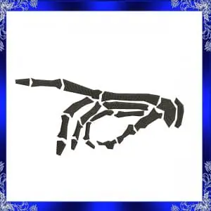 Skeleton hand machine Embroidery Design Skeleton