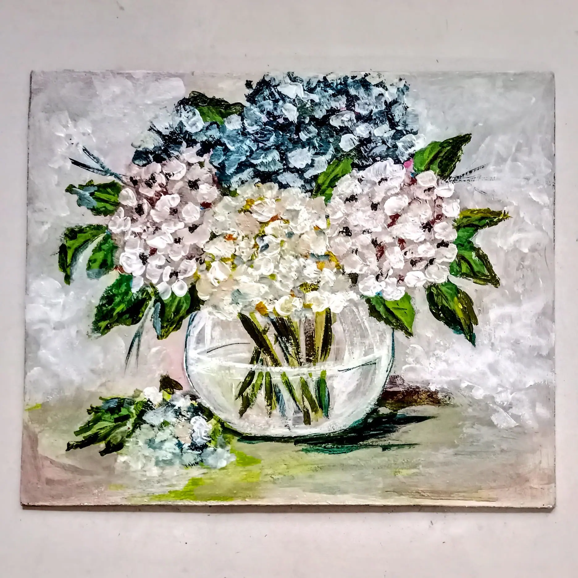 Hydrangea Painting Flowers Vase Painting