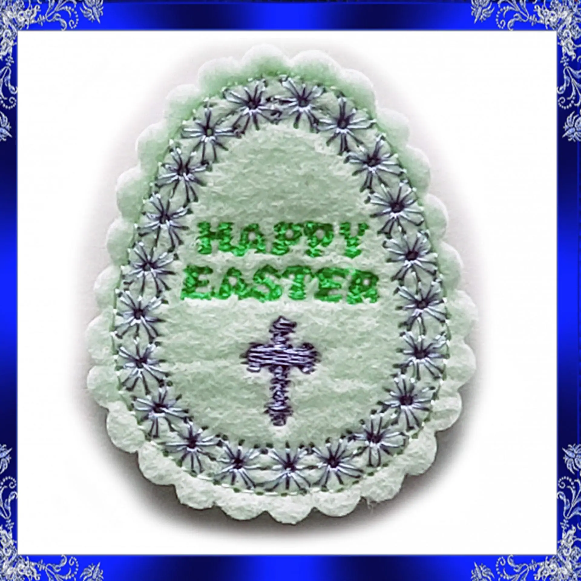 ITH Easter Egg feltie Embroidery Design Easter Egg 3 ITH Easter Egg feltie Embroidery Design Easter Egg - Image 3