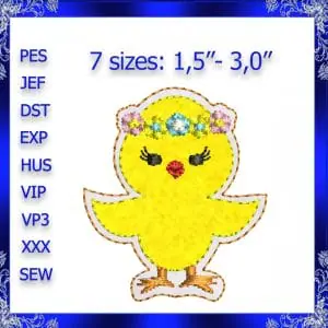ITH Easter Chick Feltie embroidery Little Chick Feltie Embroidery