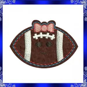 Football Feltie file ITH Football Felties embroidery