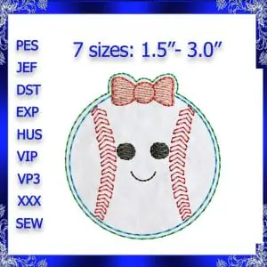 Baseball Softball Feltie file ITH Baseball Felties