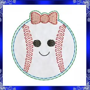 Baseball Softball Feltie file ITH Baseball Felties