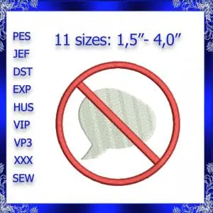 No speaking Machine Embroidery Design assistance