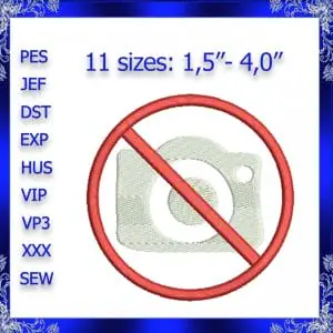 No photos label Machine Embroidery Design no photo