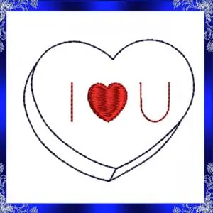 ITH I Love you Conversation Feltie File Heart