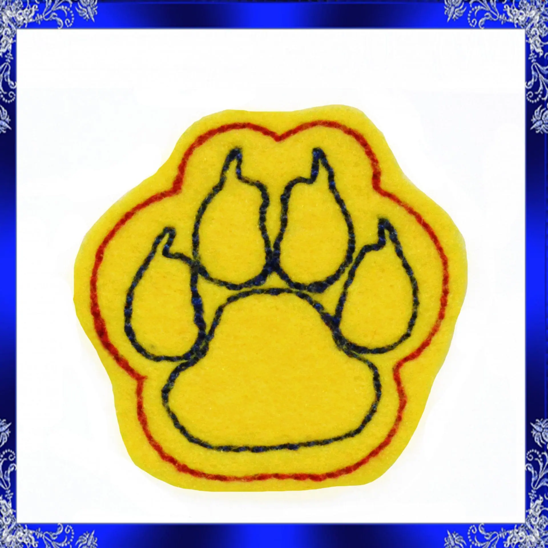 Tiger Paw feltie file Embroidery design Paw Print 4 Tiger Paw feltie file Embroidery design Paw Print - Image 4
