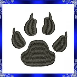 Tiger Paw print Embroidery design Dog Paw Print Machine Embroider