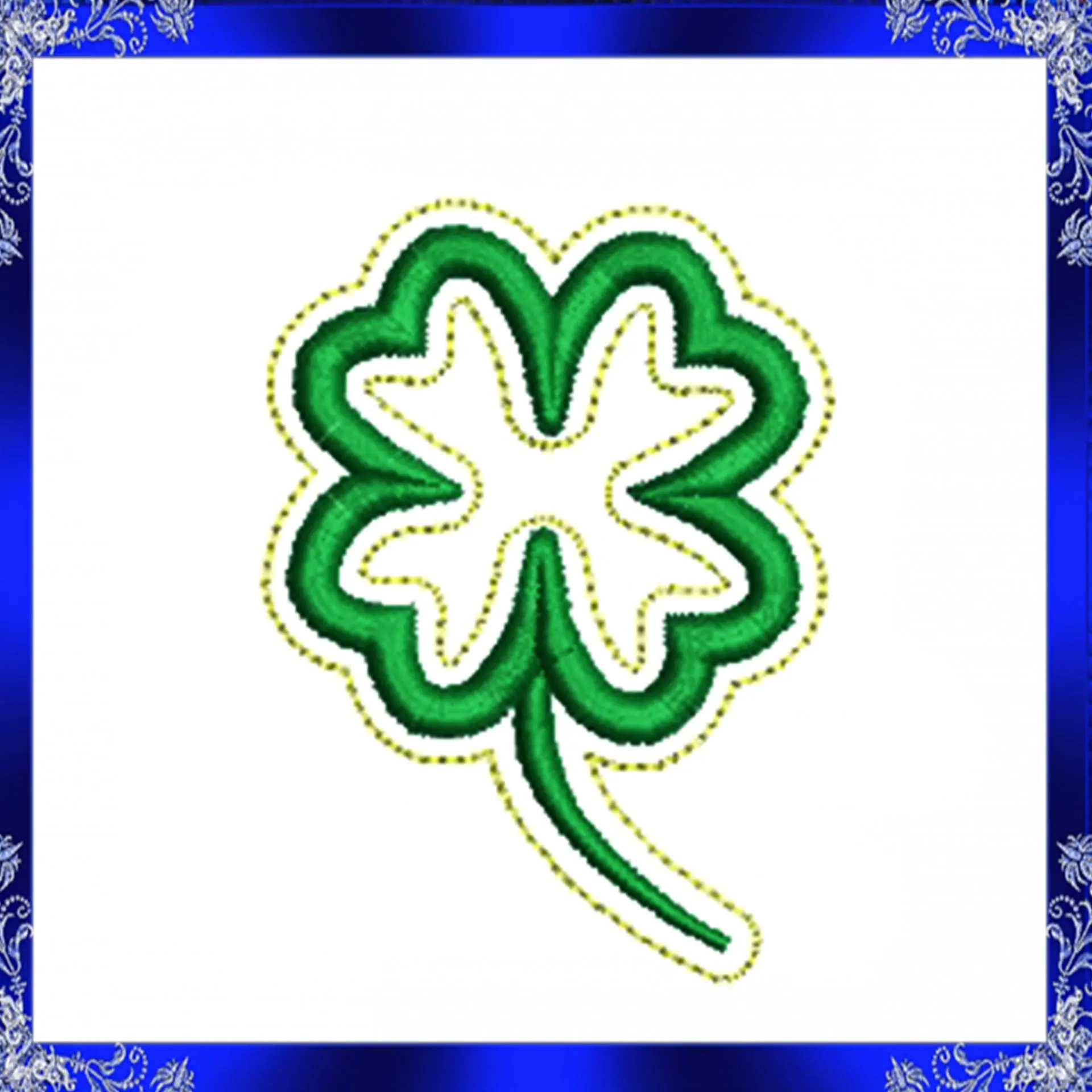 Shamrock Feltie file embroidery design clover feltie St. Patricks 2 Shamrock Feltie file embroidery design clover feltie St. Patricks - Image 2