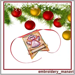 In_The_Hoop_designs_money_flag_Christmas_wallet_gift_pendant_Christmas_tree_ornament_embroidery_Applique_Angel