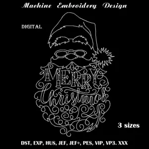Santa Claus embroidery design