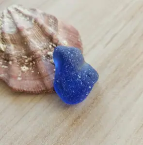 Blue sea glass B132