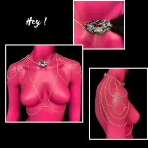 Two-Shoulder Agate Body Chain ‘Refined Magnificence’
