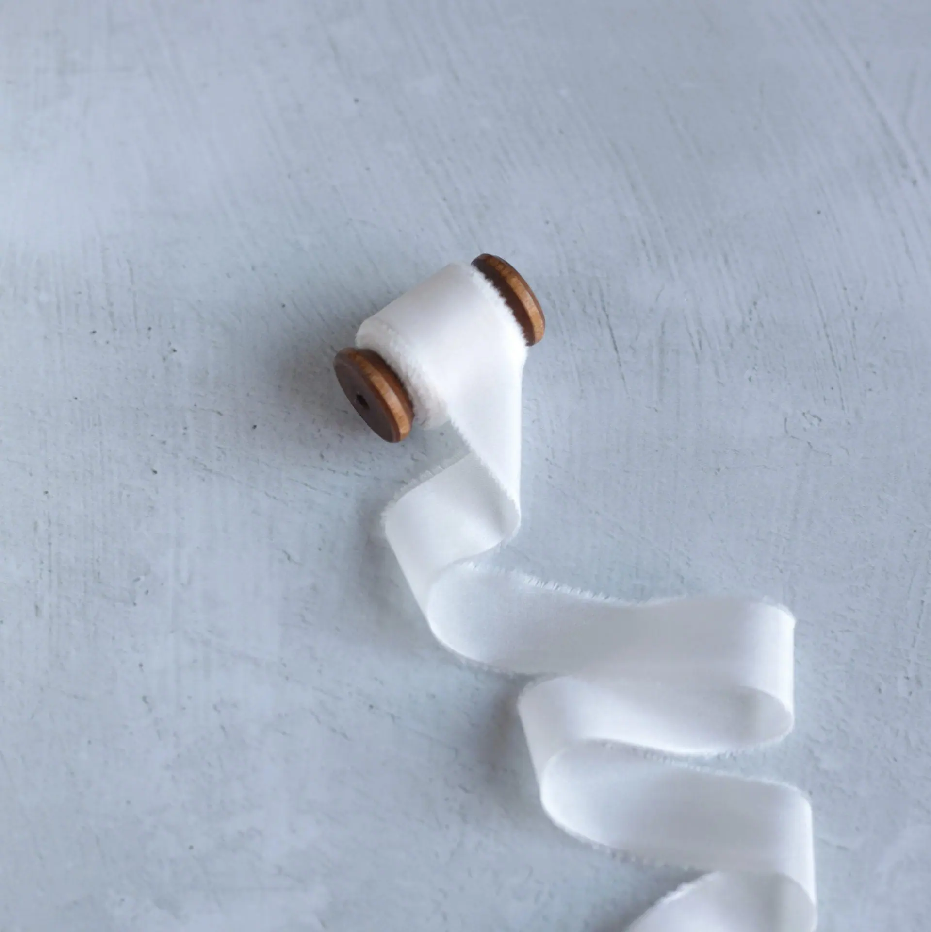 Silk White Ribbons Shadow Blue Hand Dyed Silk Ribbon - KrasnovaSilk