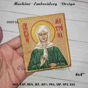 Matrona of Moscow embroidery design