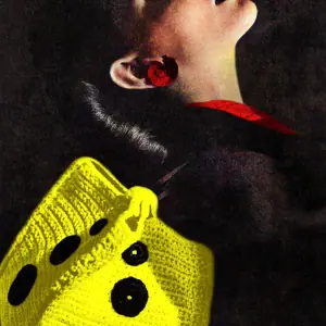 Vintage pattern crochet, square bucket bag, accessory, hand made