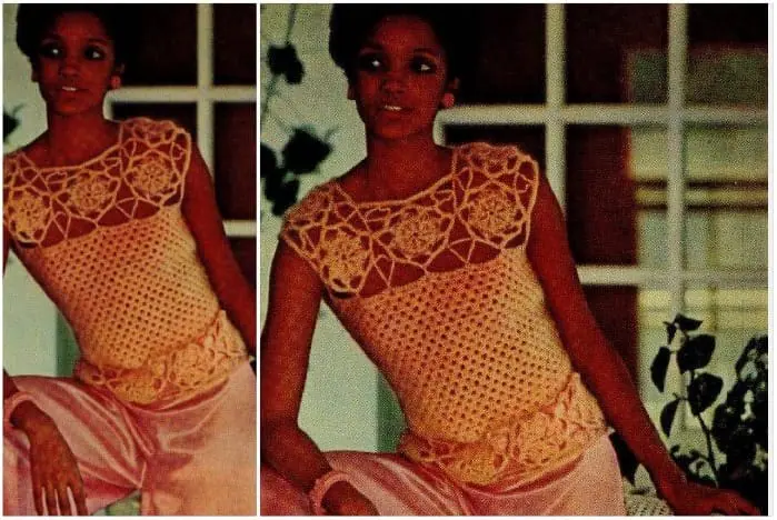 Vintage Crochet Pattern Motif Shell 1 Vintage Crochet Pattern Motif Shell