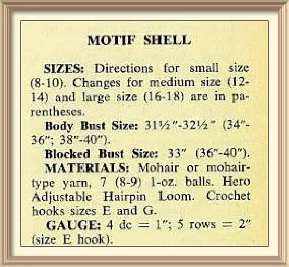 Vintage Crochet Pattern Motif Shell 3 Vintage Crochet Pattern Motif Shell - Image 3