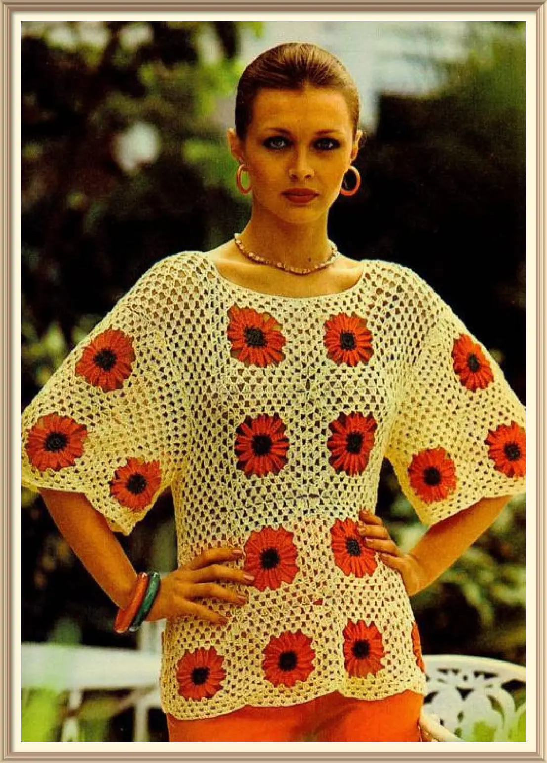 Vintage Crochet Pattern Petal Square Cover-Up 2 Vintage Crochet Pattern Petal Square Cover-Up - Image 2