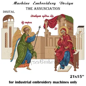 The Annunciation embroidery design