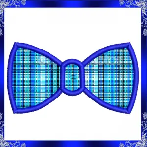 Bow Tie Applique embroidery Design Bow tie embroidery