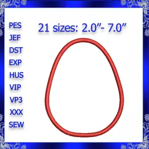 Egg Applique Embroidery Design Egg machine embroidery