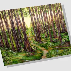 Painting Sequoia Tree