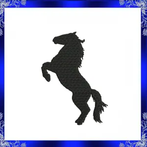 Horse machine Embroidery Design mini Horse Silhouette