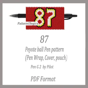 87 Bead Pattern Pen wraps Beading pattern Bead cover pen Olegirabeadpatterns