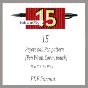 15 Bead Pattern Pen wraps Beading pattern Bead cover pen Olegirabeadpatterns